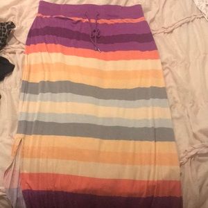 long ankle-length skirt